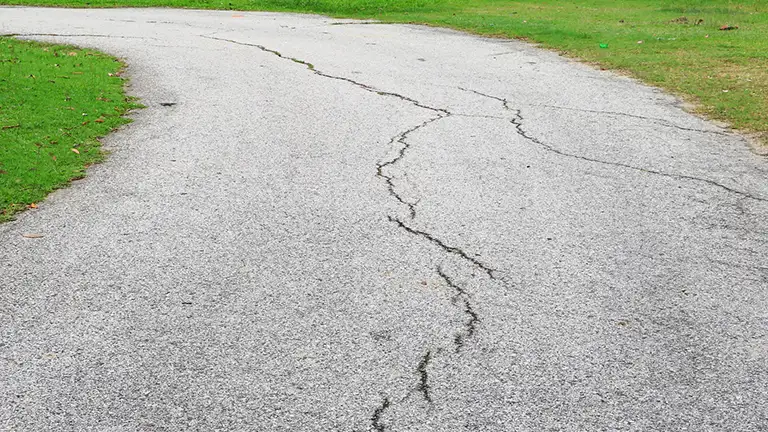 Cracked Driveway